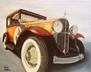commission, painting, classic car